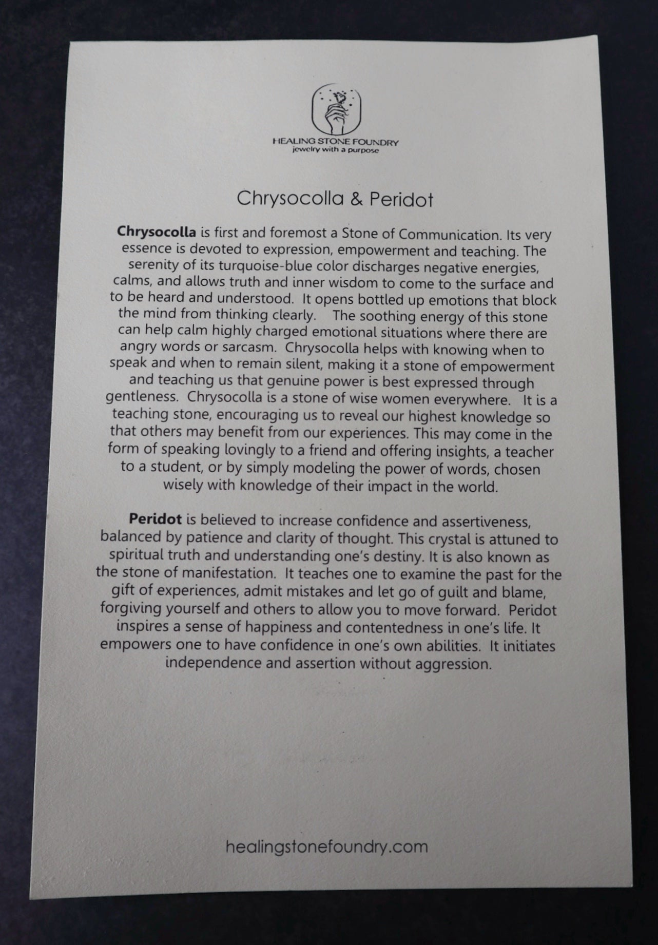 Chrysocolla & Peridot