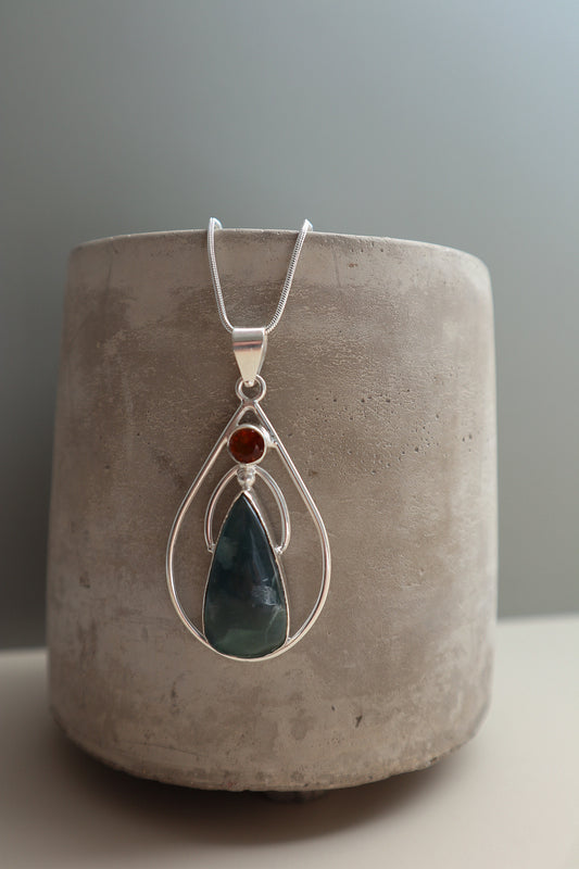 Nephrite Jade & Citrine