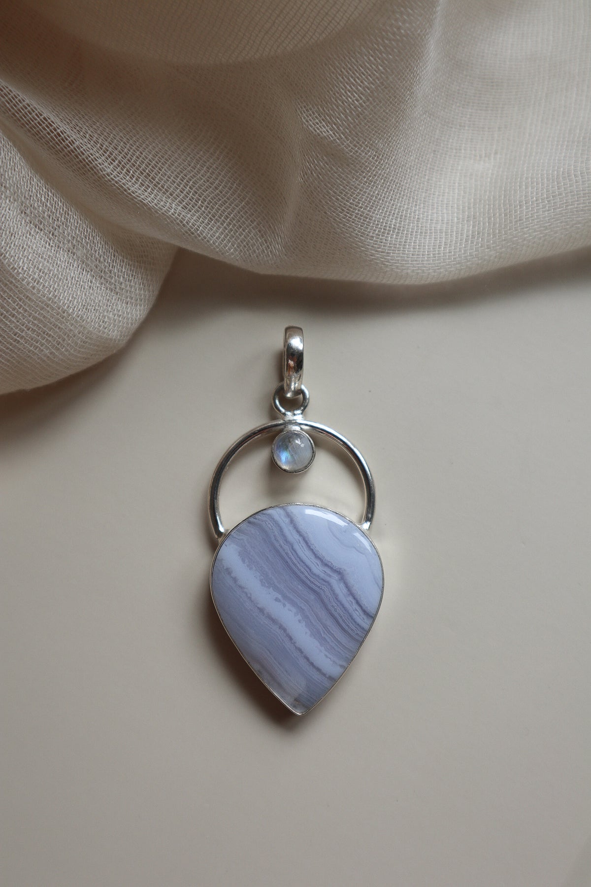 Blue Lace Agate & Moonstone