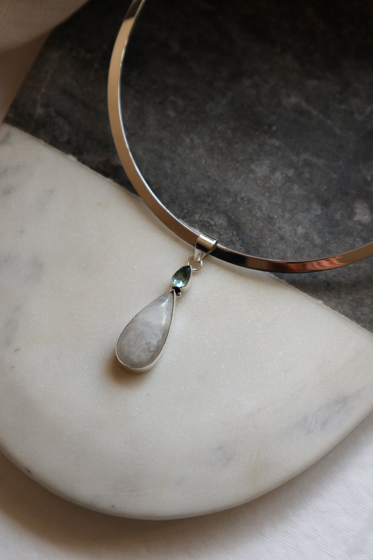 Moonstone & Blue Topaz