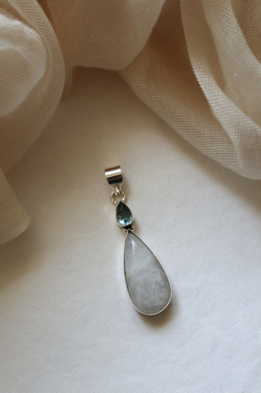 Moonstone & Blue Topaz