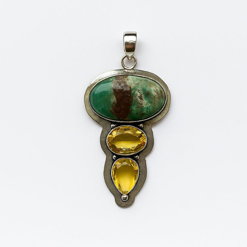 Chrysoprase and Citrine