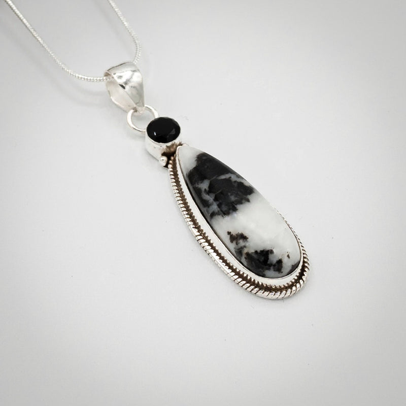 White Buffalo Stone & Black Onyx