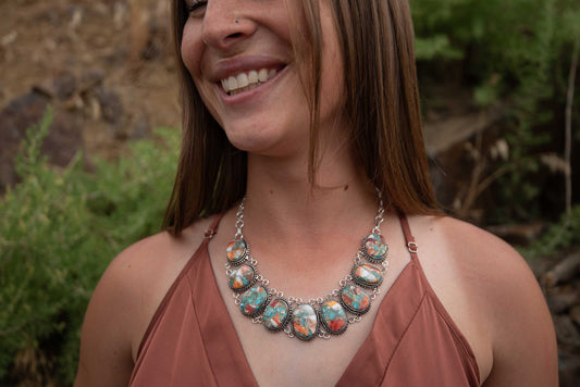 Turquoise & Spiny Oyster in Copper