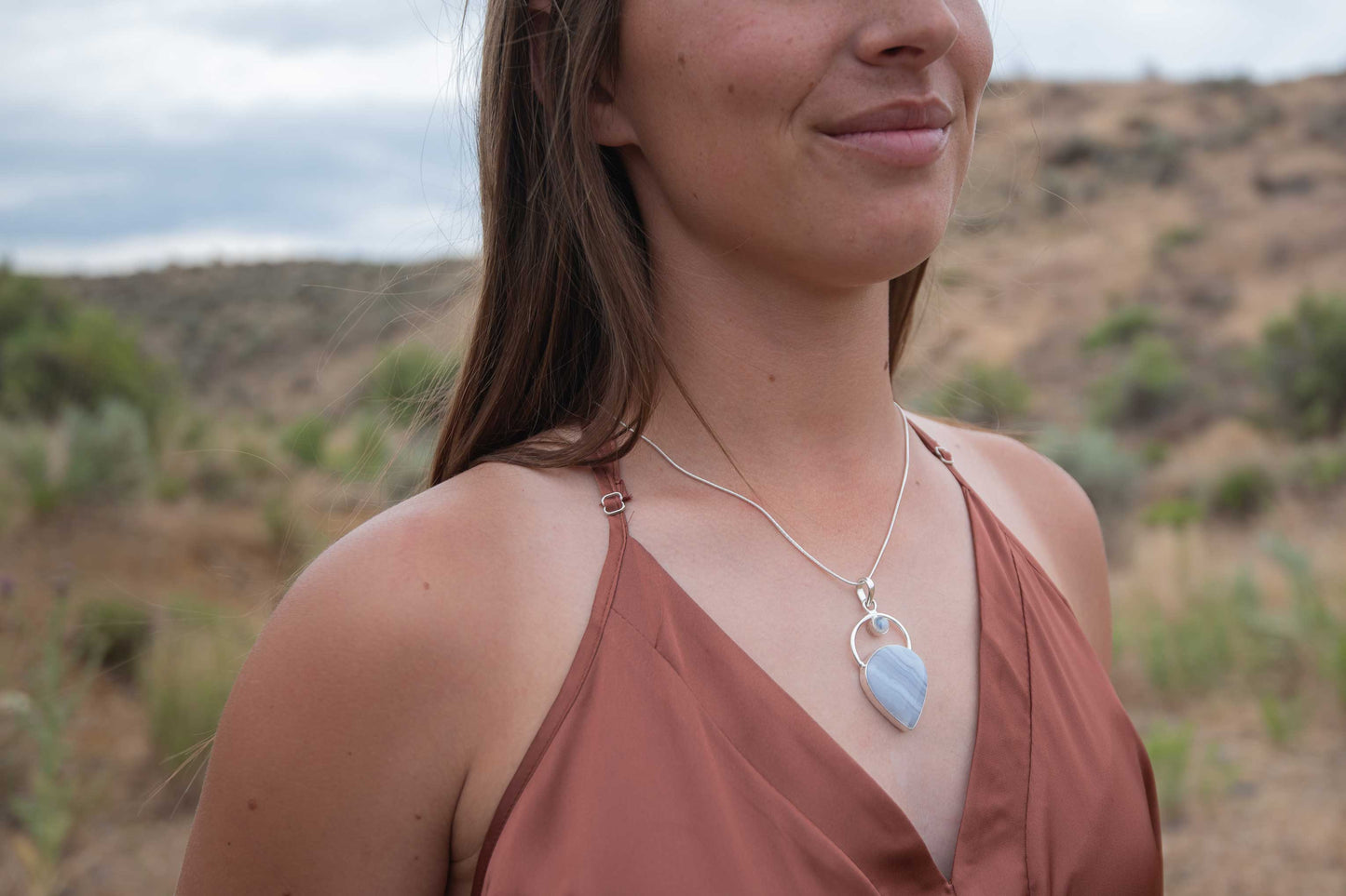 Blue Lace Agate & Moonstone