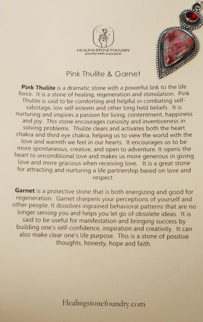 Pink Thulite & Garnet
