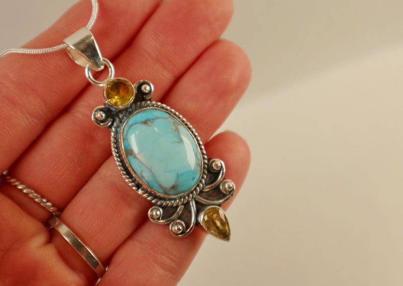 Turquoise & Citrine