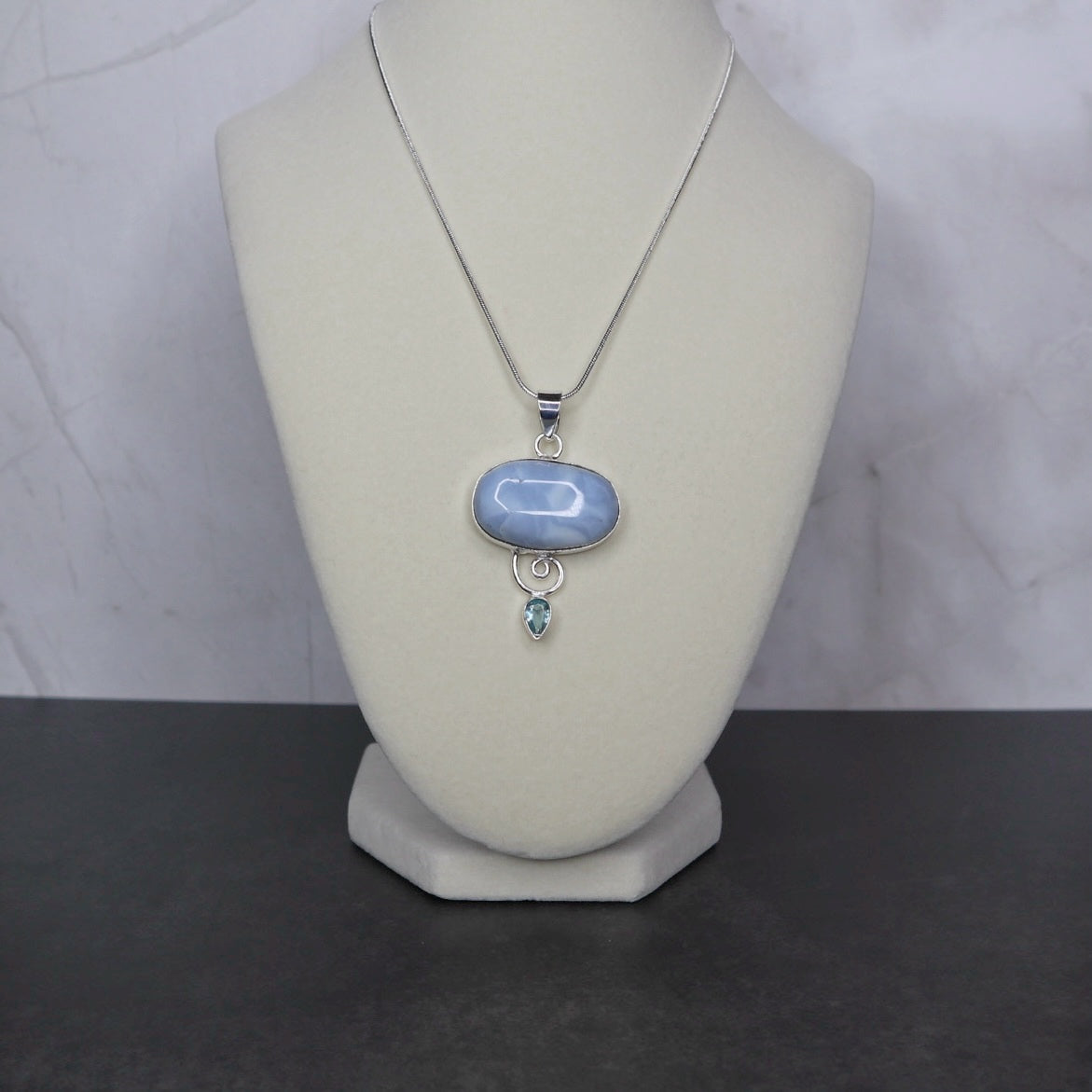 Owyhee Opal & Blue Topaz