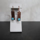 Hemimorphite & Copper Earrings