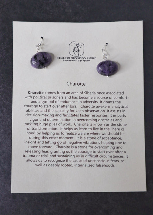 Charoite Earrings