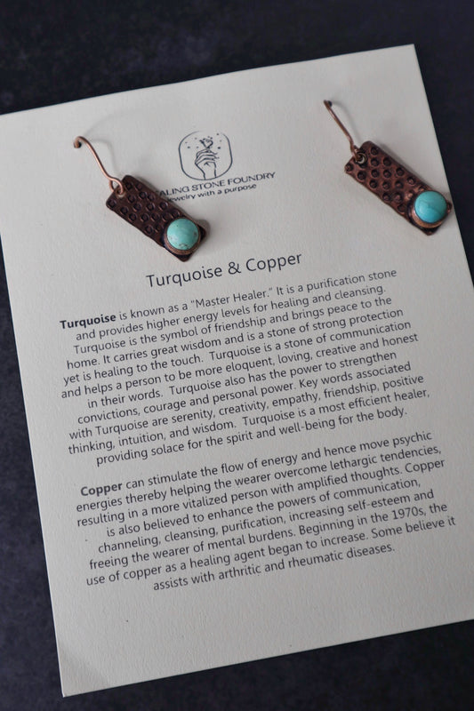 Turquoise & Copper Earrings