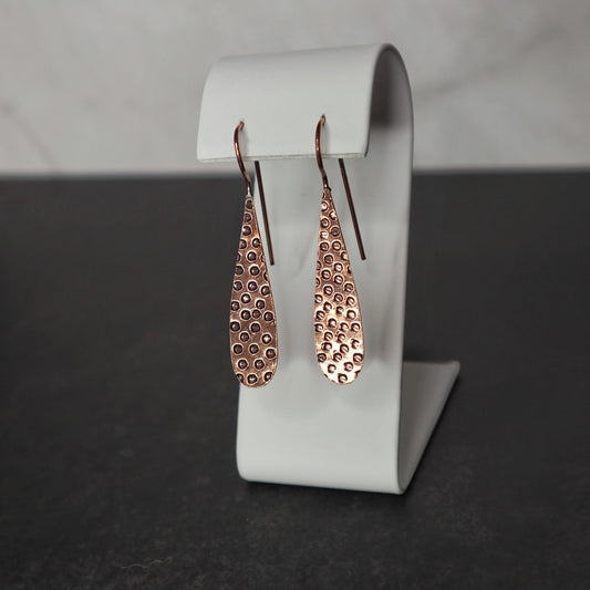Copper Teardrop Earrings