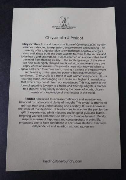 Chrysocolla & Peridot