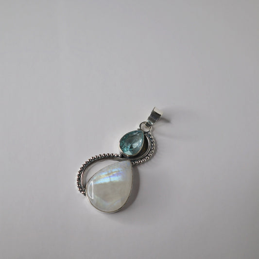 Moonstone & Blue Topaz
