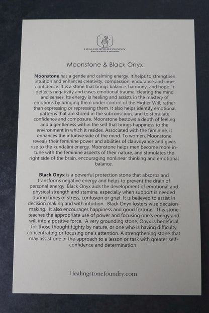 Moonstone & Black Onyx