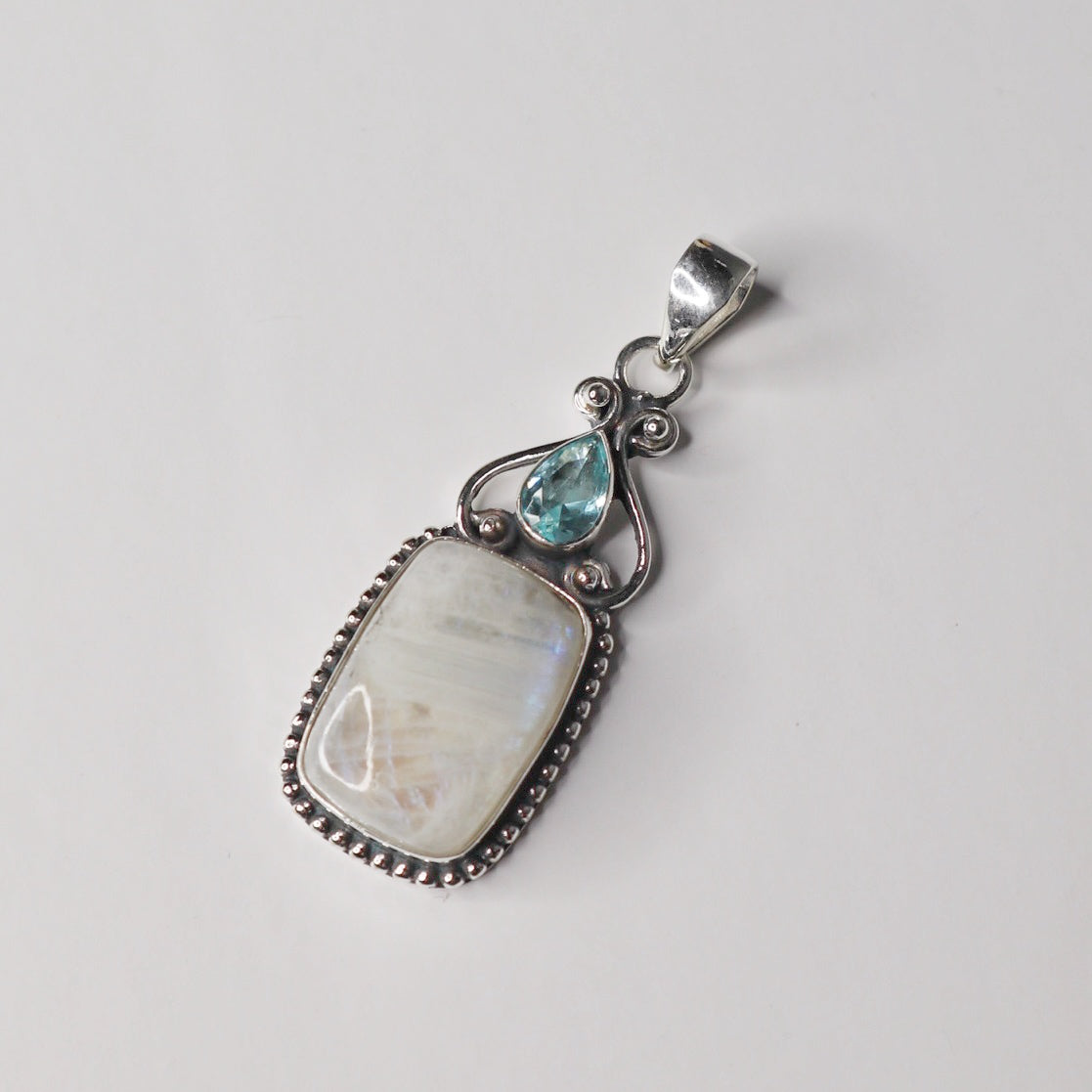 Moonstone & Blue Topaz