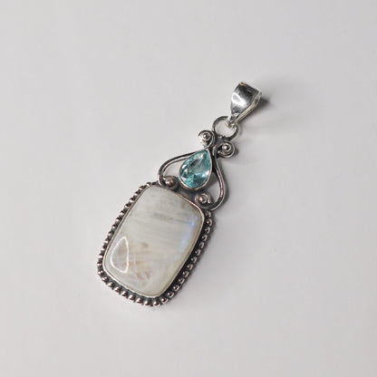 Moonstone & Blue Topaz