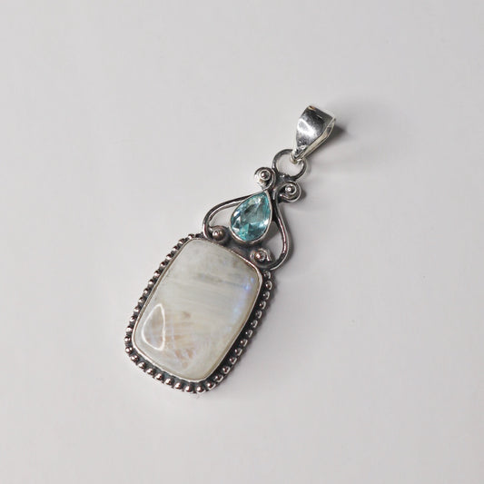 Moonstone & Blue Topaz