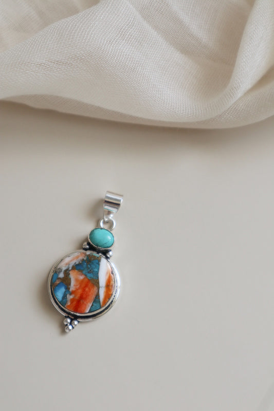 Turquoise & Spiny Oyster in Copper