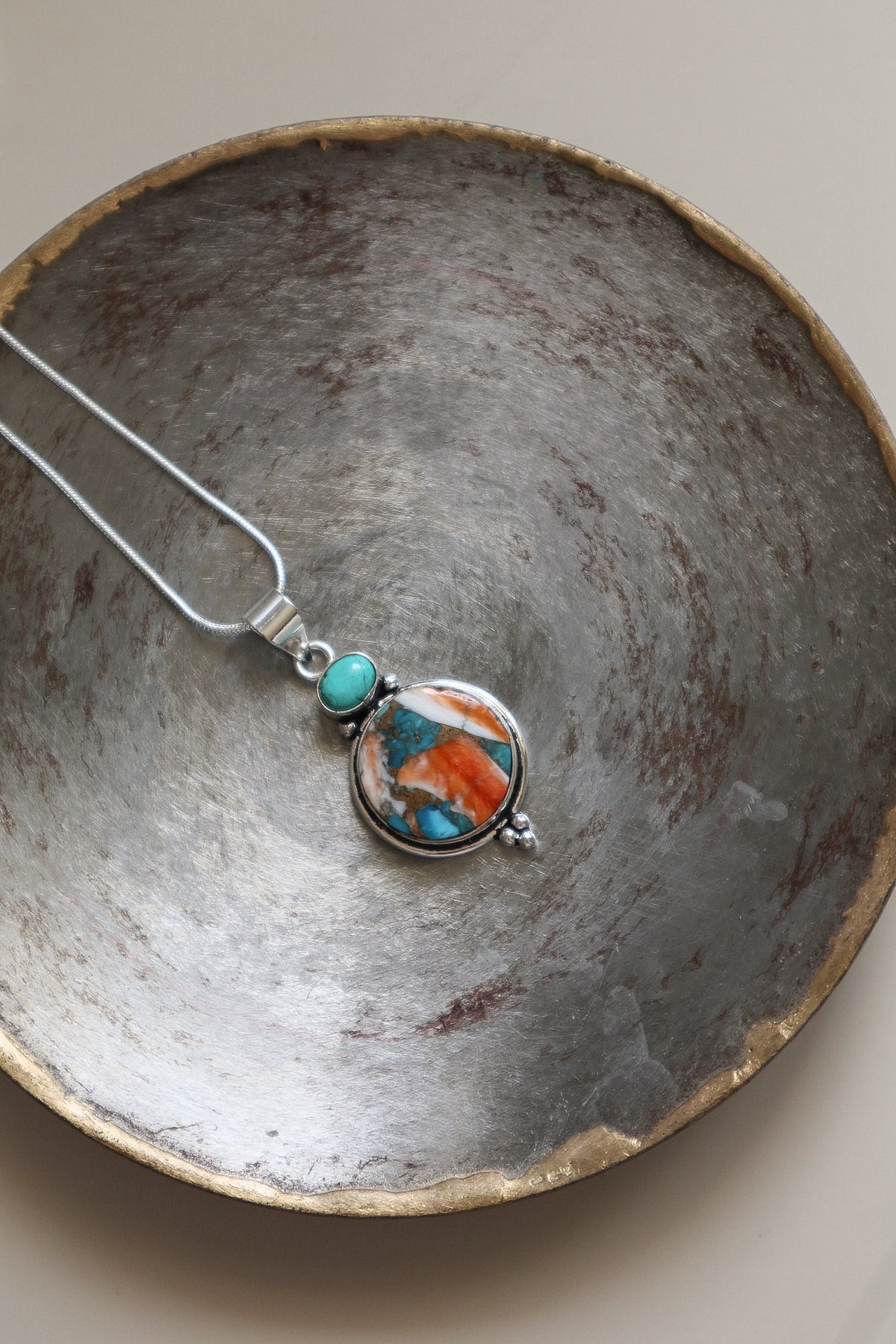 Turquoise & Spiny Oyster in Copper