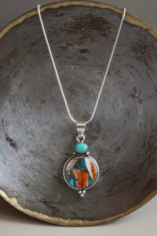 Turquoise & Spiny Oyster in Copper