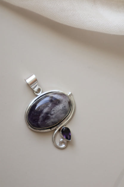 Chevron Amethyst & Amethyst