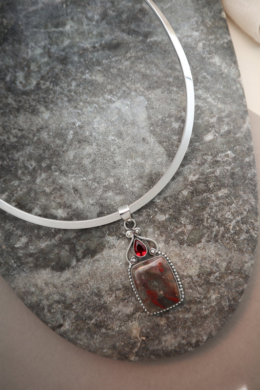 Bloodstone & Garnet
