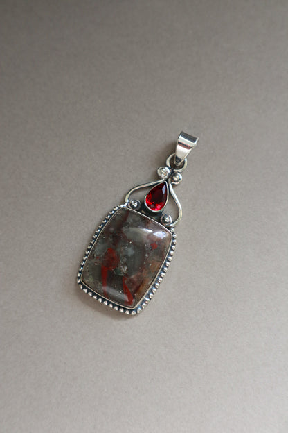 Bloodstone & Garnet