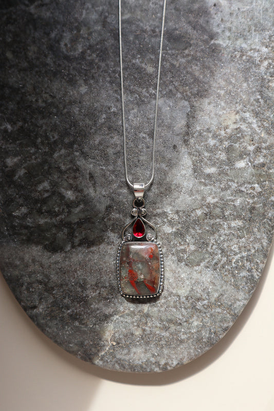 Bloodstone & Garnet