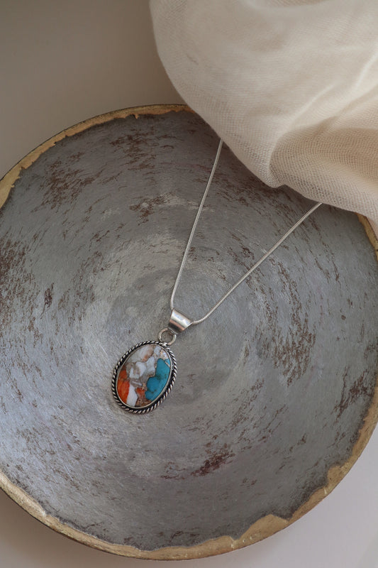 Turquoise & Spiny Oyster in Copper