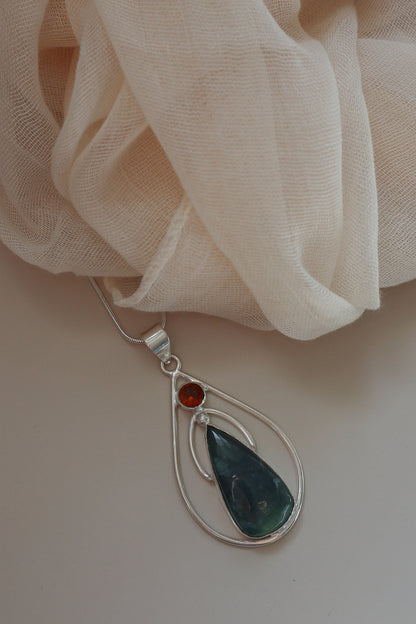 Nephrite Jade & Citrine