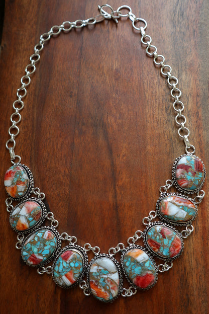 Turquoise & Spiny Oyster in Copper