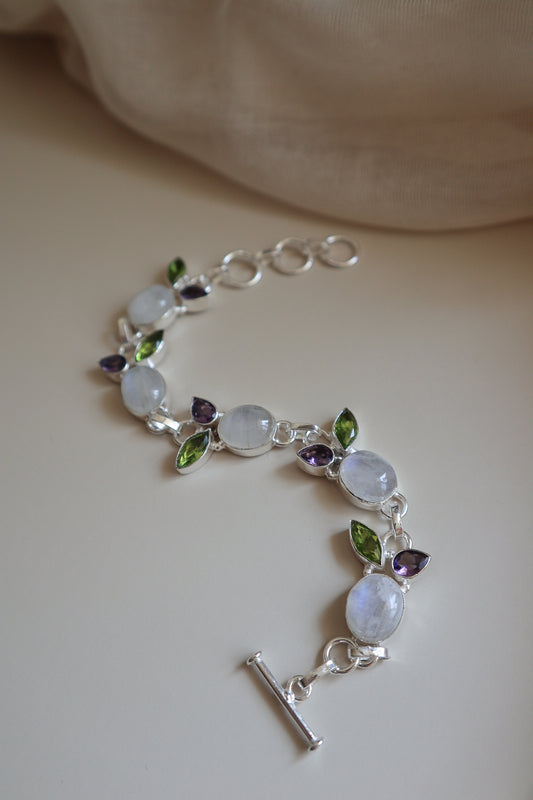 Moonstone, Amethyst & Peridot