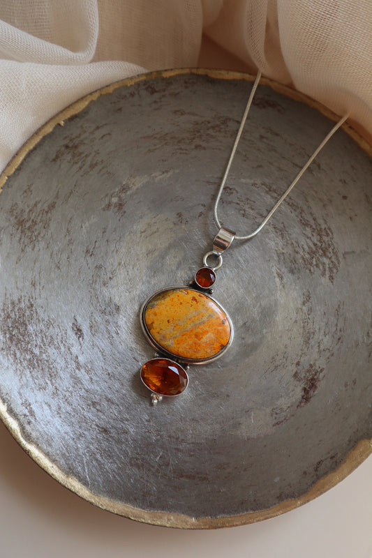 Bumble Bee Jasper & Honey Topaz
