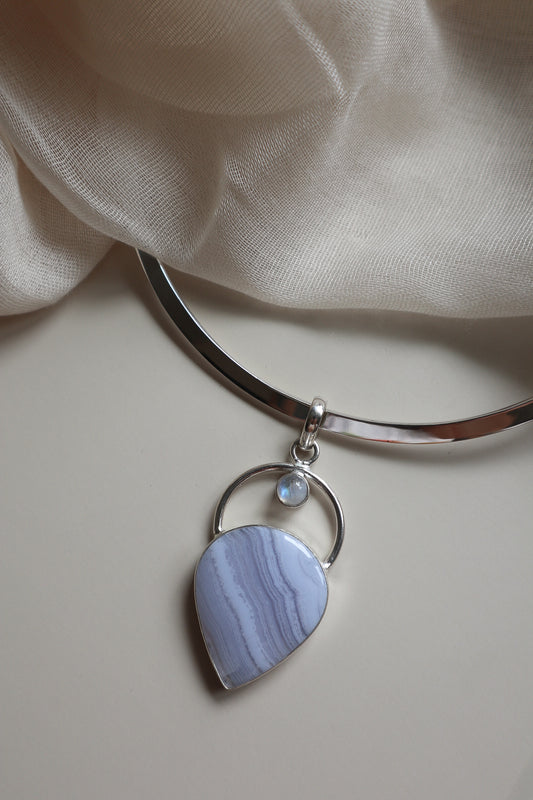 Blue Lace Agate & Moonstone