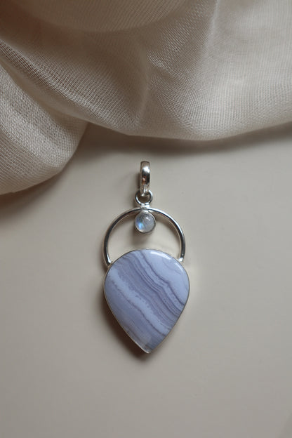 Blue Lace Agate & Moonstone