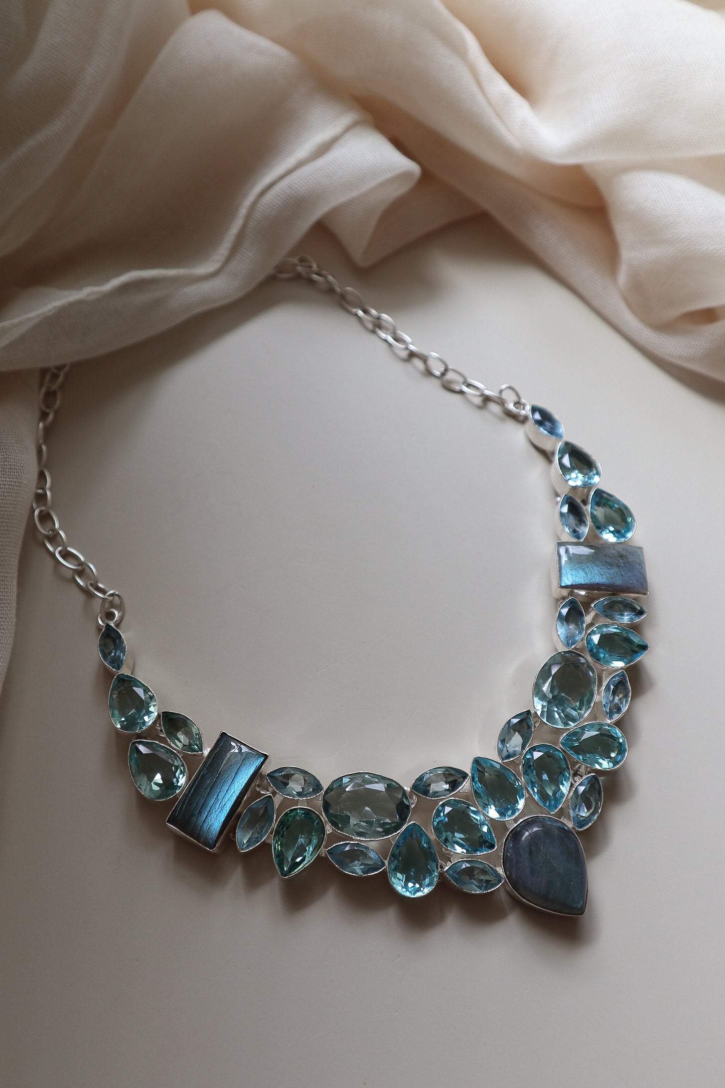Labradorite & Blue Topaz