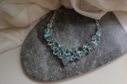Labradorite & Blue Topaz