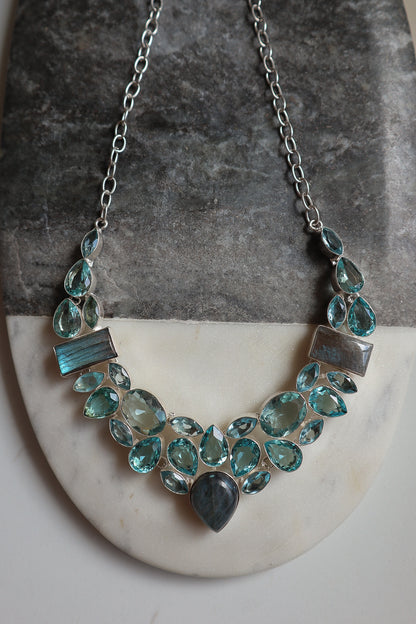 Labradorite & Blue Topaz