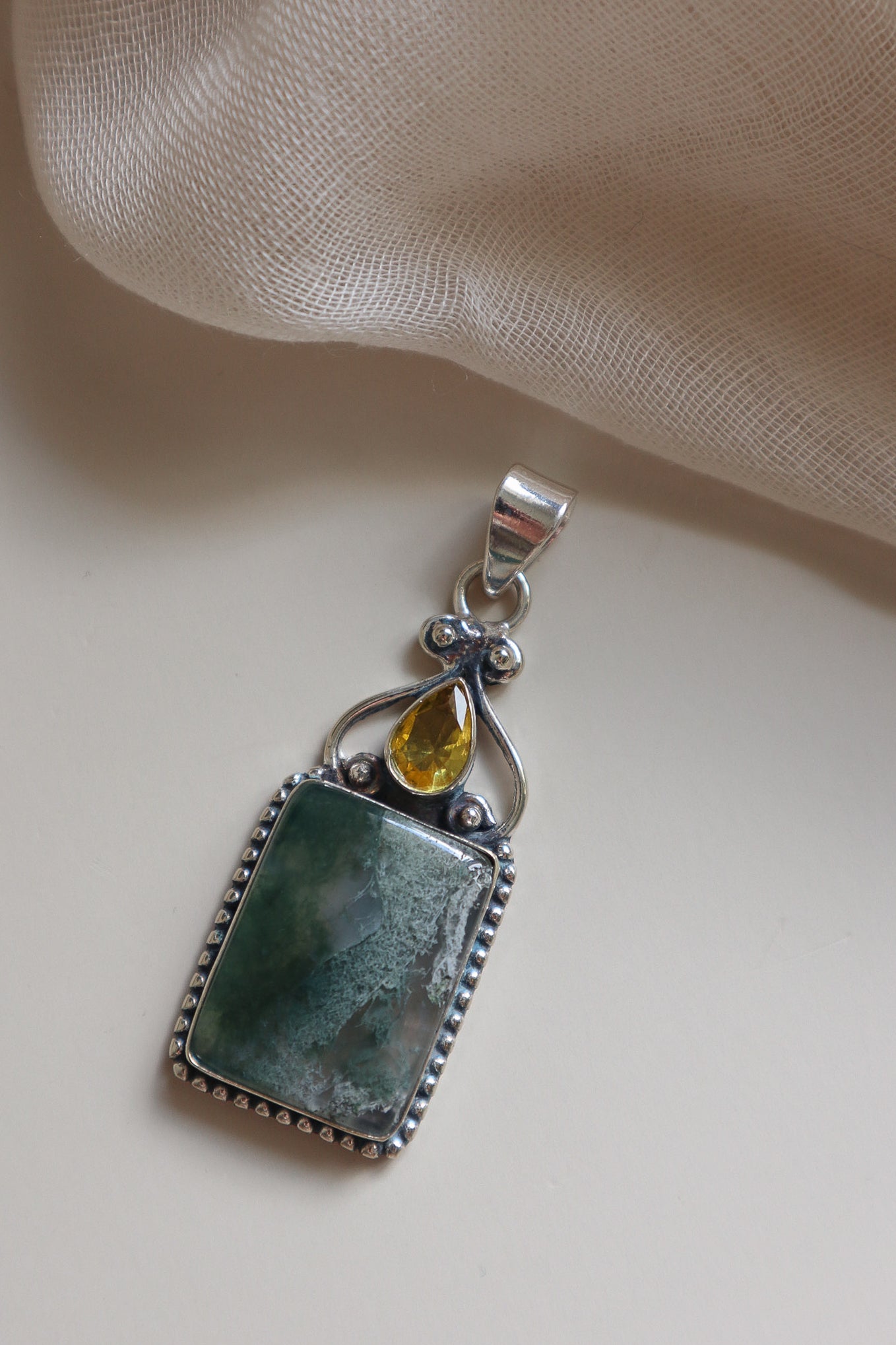Moss Agate & Citrine