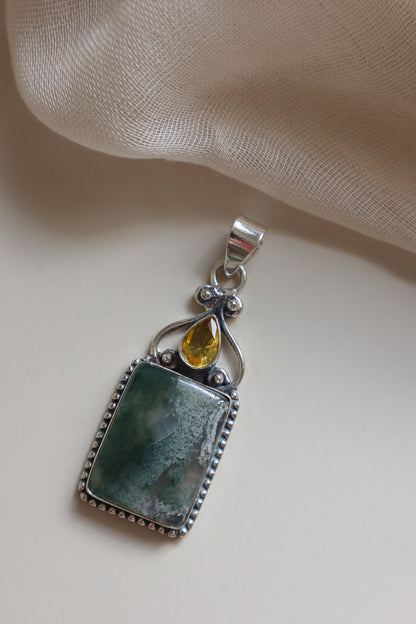 Moss Agate & Citrine