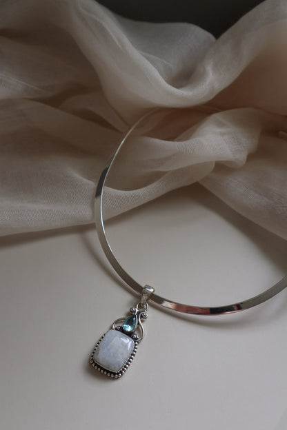 Moonstone & Blue Topaz