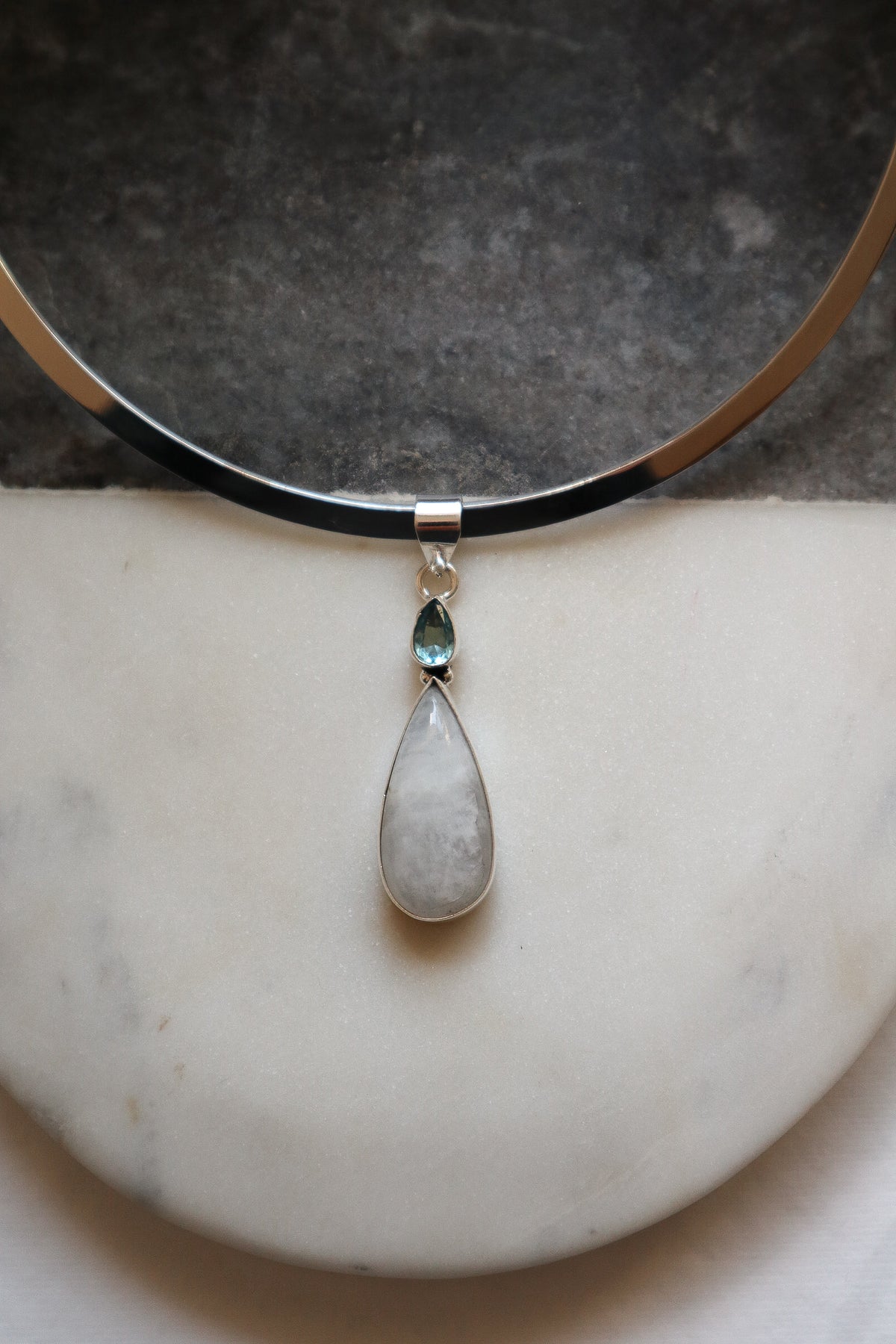 Moonstone & Blue Topaz