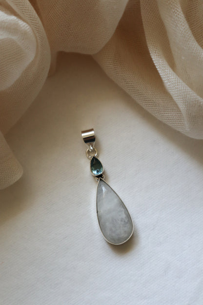 Moonstone & Blue Topaz