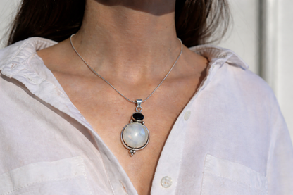 Moonstone & Black Onyx