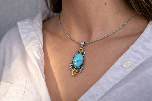 Turquoise & Citrine