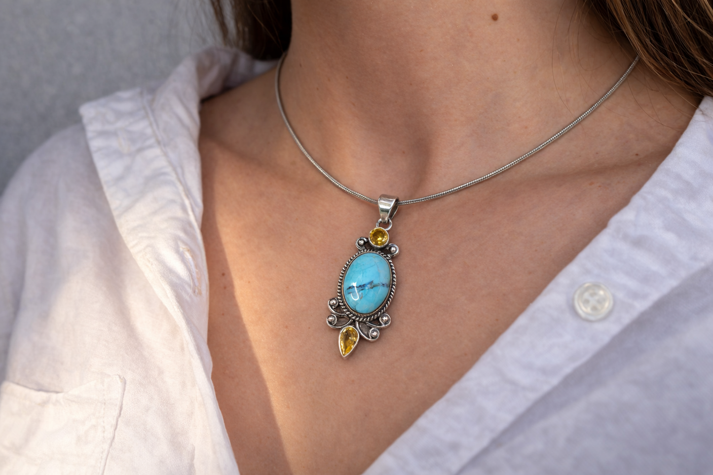 Turquoise & Citrine
